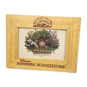 Disney Animal Kingdom 4x6 Picture Frame Souvenir Keepsake Vacation Wooden New
